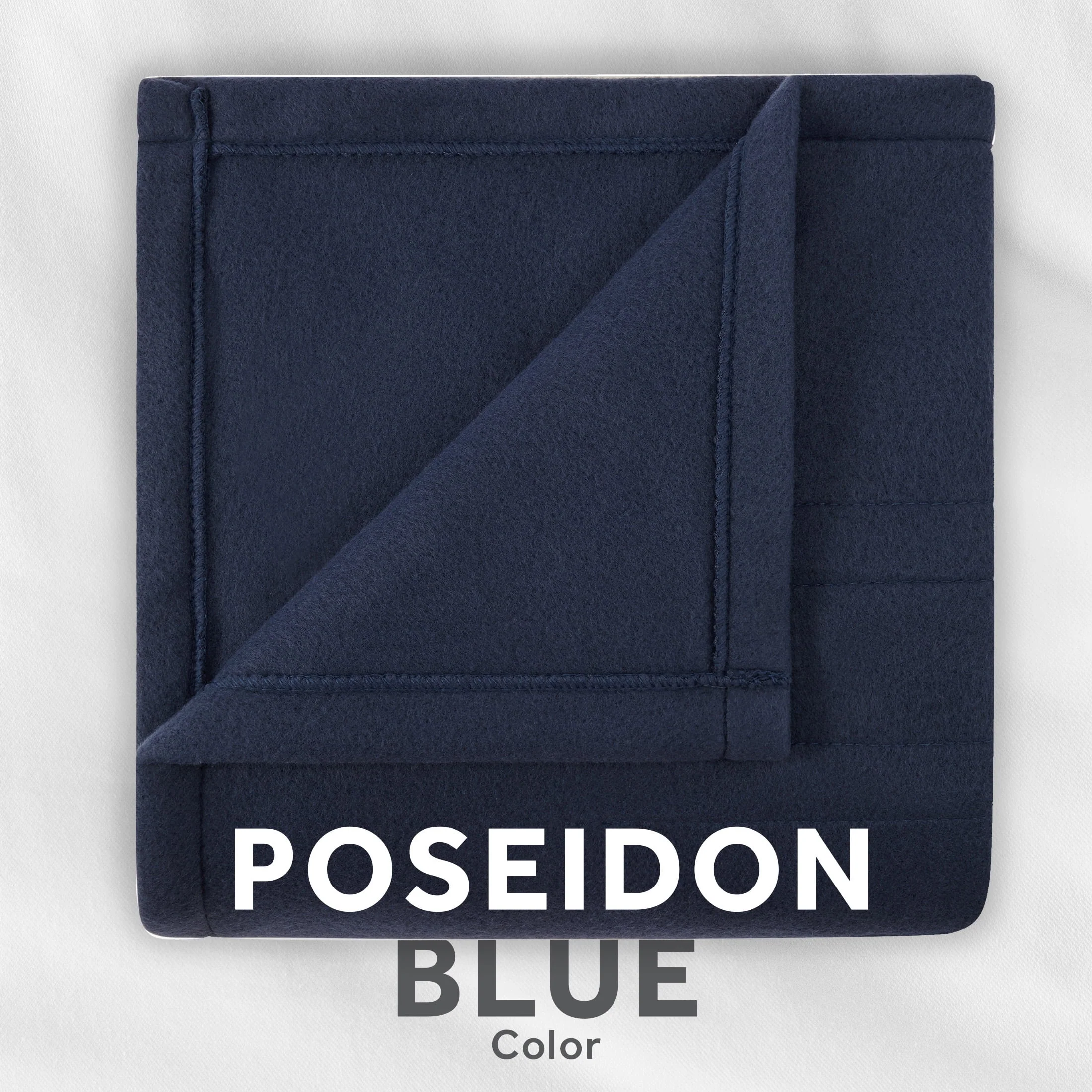 Sunbeam Throw Poseidon Fleece, 4 Heat Settings, 4-Hour Auto Shut-Off, Electric Heated Blanket, 50” x 60”