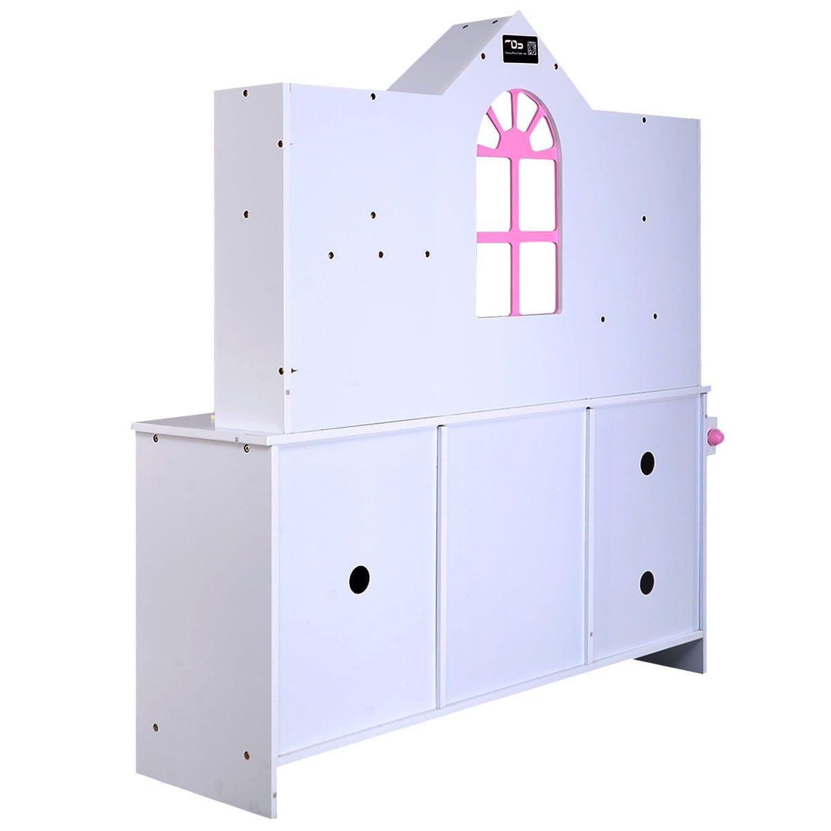 Costway Kids Wood Kitchen Toy Cooking Pretend Play Set Toddler Wooden Playset