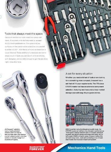 Crescent 170 Piece General Purpose Tool Set �C Closed Case �C CTK170CMP2