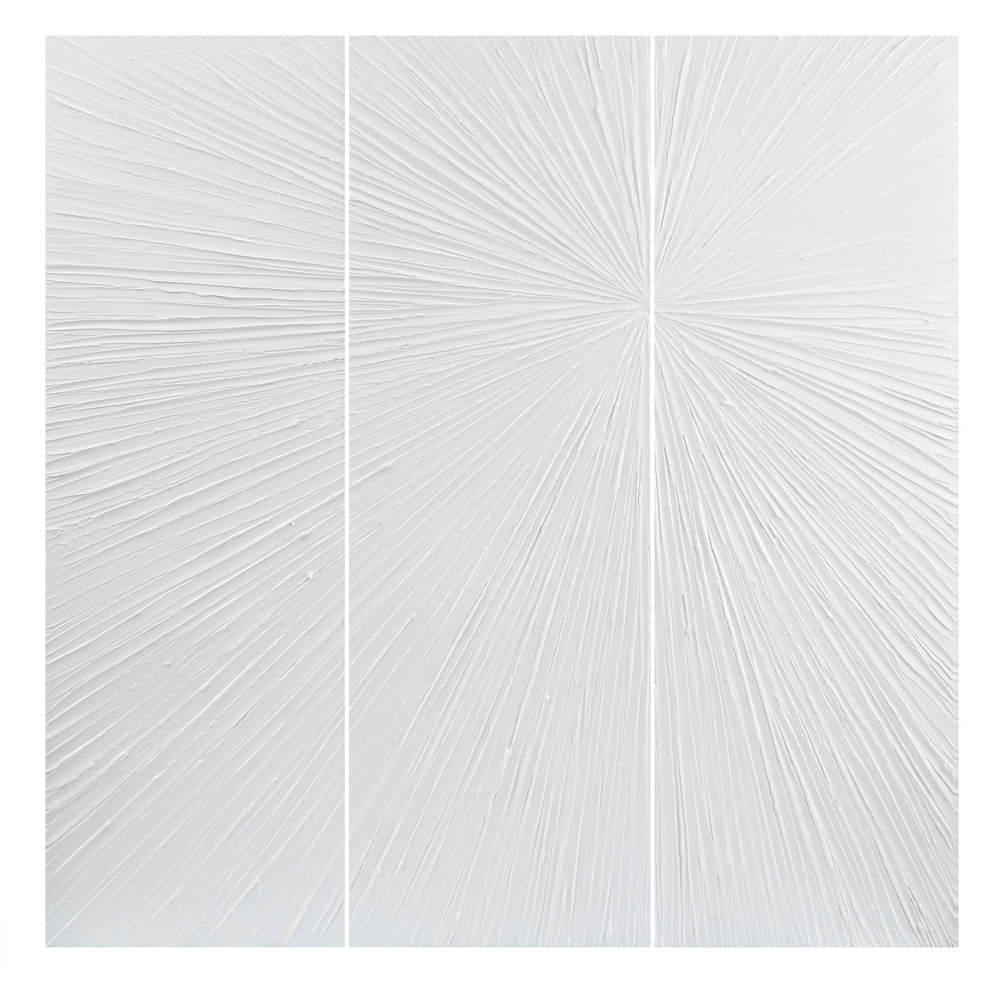 Madison Park Signature Sunburst Hand Painted Triptych 3-piece Dimensional Resin Wall Art Set