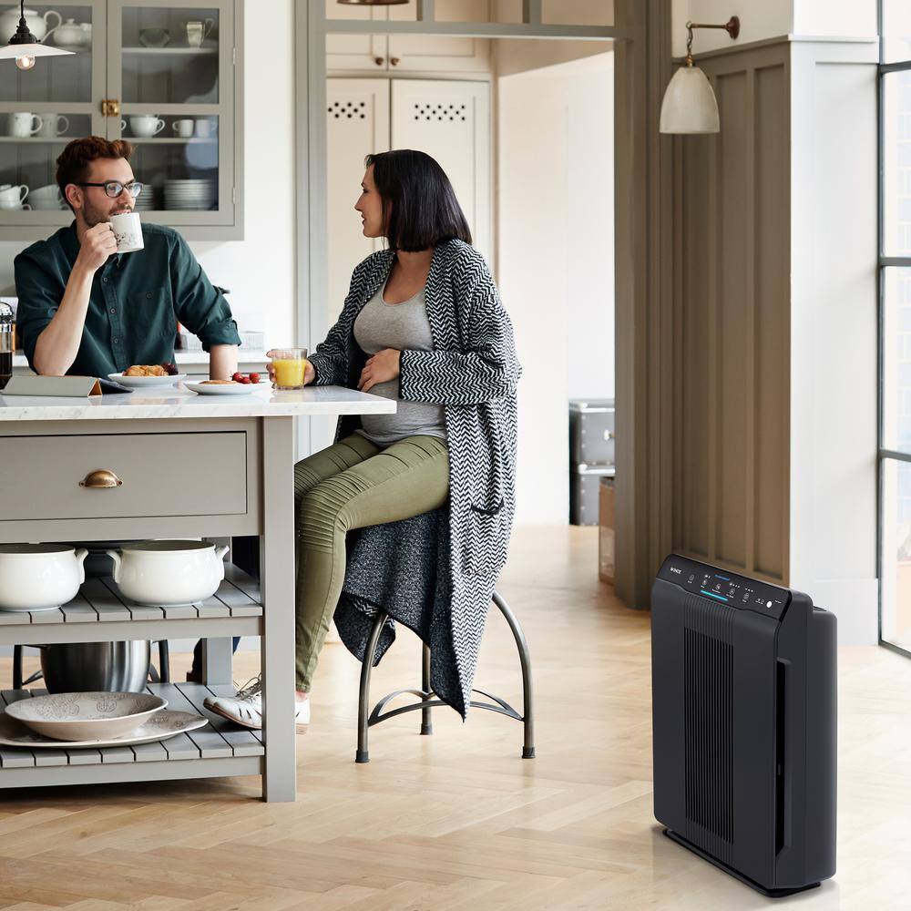 116102 5500-2 Air Purifier with PlasmaWave Technology, Charcoal Gray