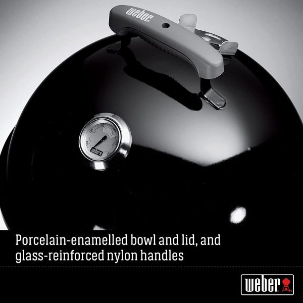 14-inch Smokey Mountain Cooker, Charcoal Smoker,Black