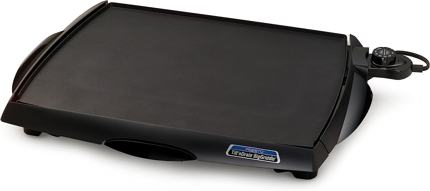 07046 Tilt n Drain Big Griddle Cool-Touch Electric Griddle