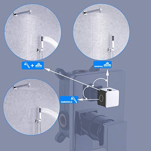 KES Shower System 12 Inch Rain Shower Head