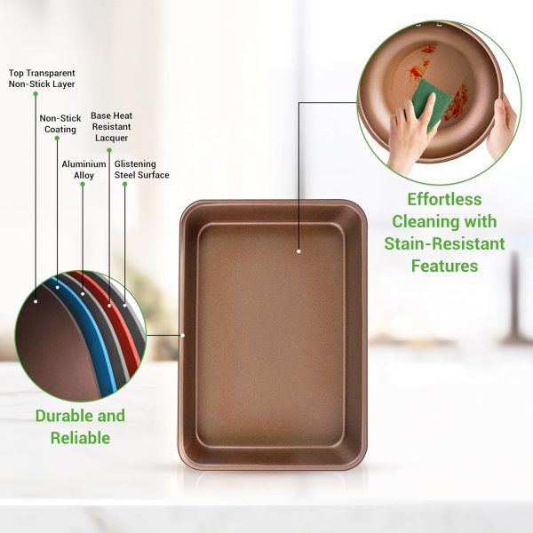 20-Piece Nonstick Kitchen Cookware Set PFOA/PFOS-Free Heat Resistant Lacquer Kitchen Ware Pots Baking Pan Set w/ Saucepan, Frying Pans, Cooking Pots, Oven Pot, Lids, Utensil NCCW20S