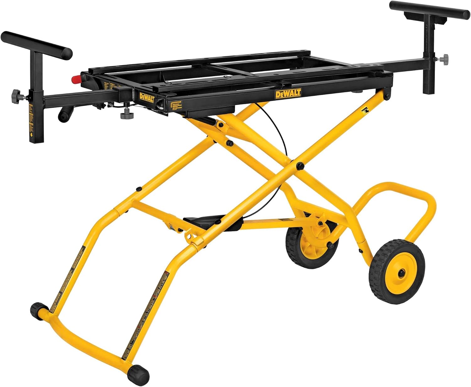 Miter Saw Stand With Wheels (DWX726), Yellow
