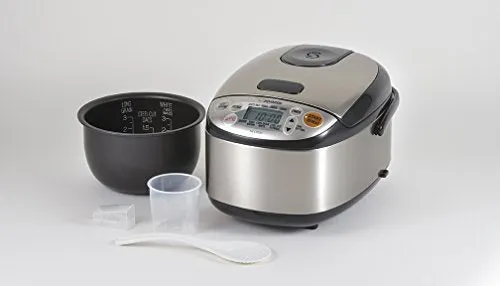Zojirushi Rice Cooker & Warmer, 3-Cups, Stainless Black