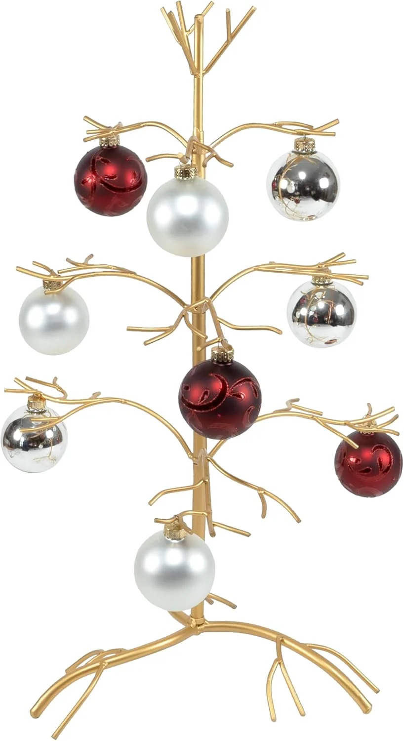Red Co. Ornament Tree Christmas Décor/Jewelry and Accessory Display in Black Finish - 36