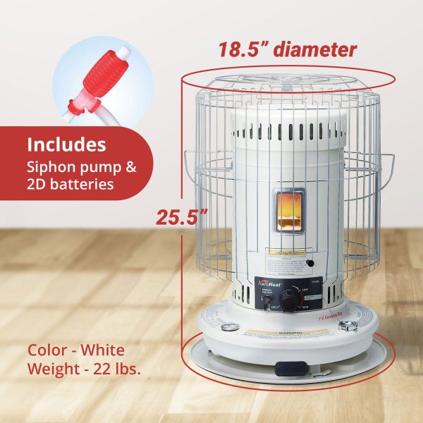 23,500 BTU Indoor & Outdoor Portable Convection Kerosene Heater