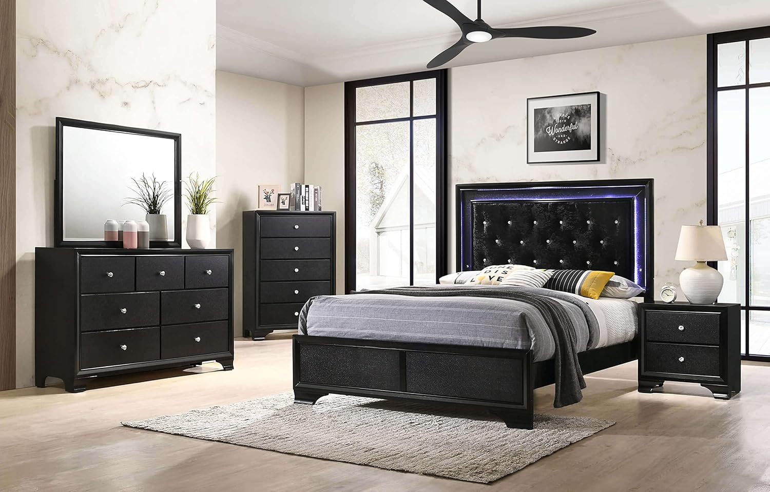 Ceiling Fan (Soft Brass/Flat White)