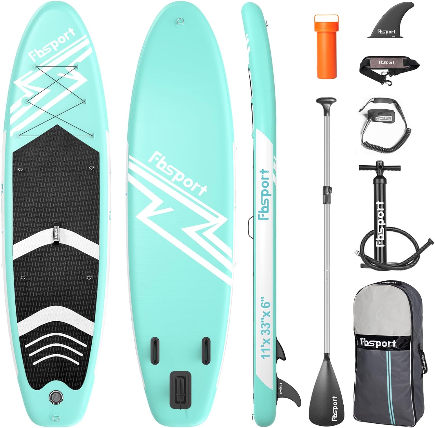 Premium Stand Up Paddle Board, Yoga Board with Durable SUP Accessories & Carry Bag | Wide Stance, Surf Control, Non-Slip Deck, Leash, Paddle and Pump for Youth & Adult
