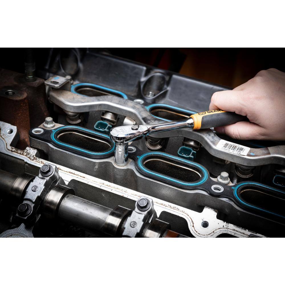 1008066261 1/4 in. Drive 90-Tooth 6-Point Standard and Deep SAE/Metric Mechanics Tool Set (52-Piece)