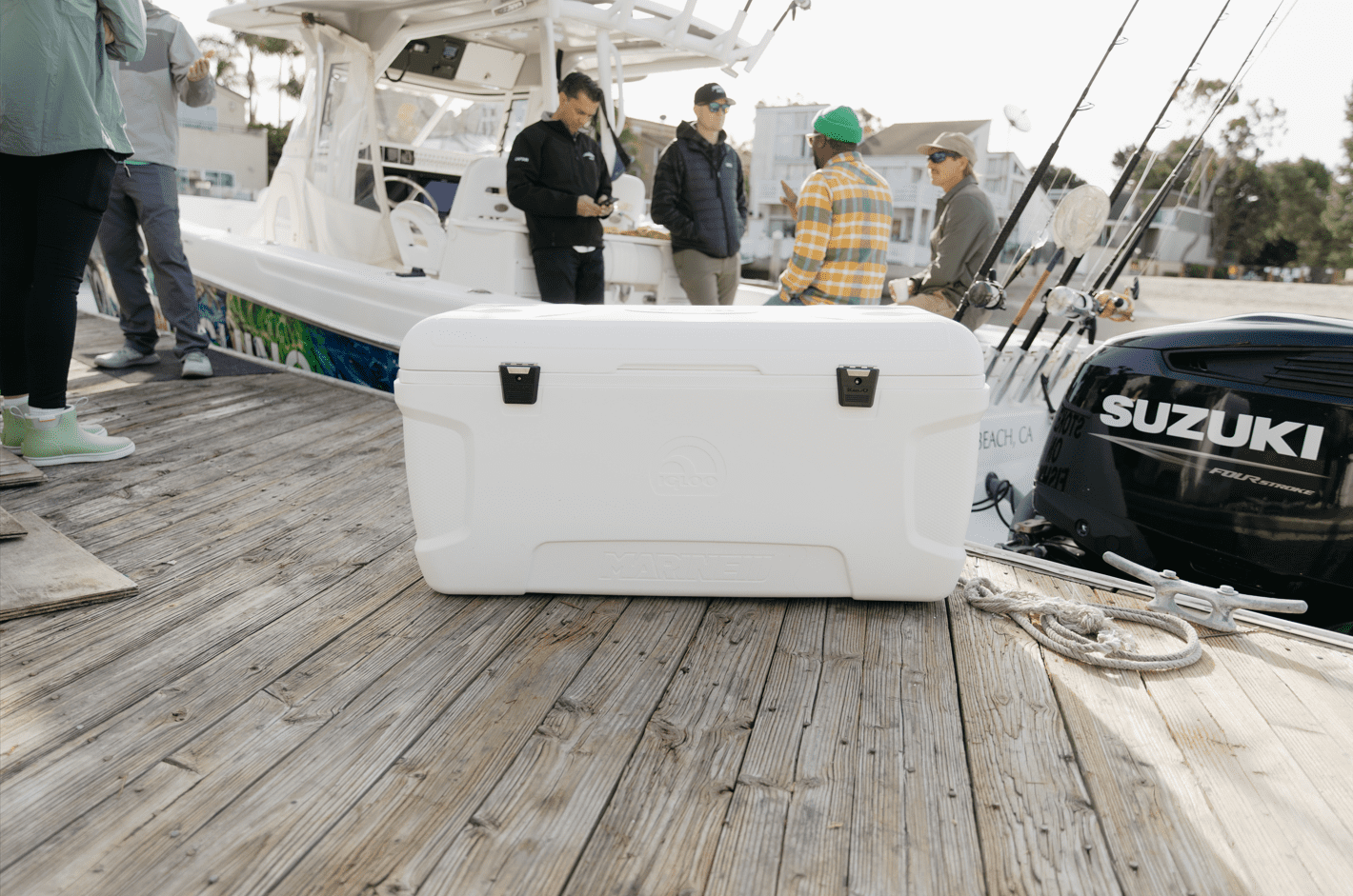 150 Qt Latitude Marine Hard Side Cooler, White