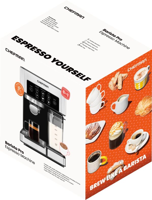 1.8L Barista Pro Espresso Machine, Stainless Steel