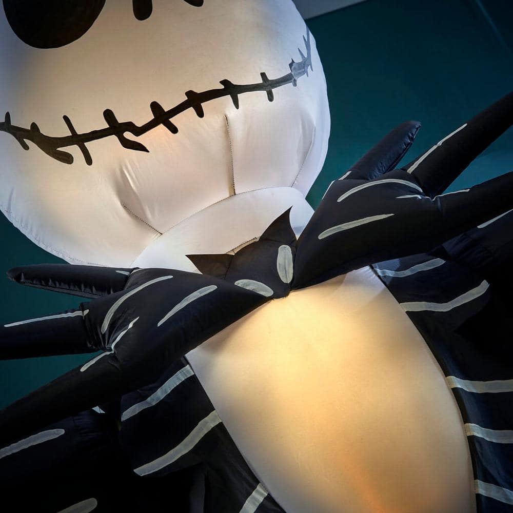 22GM29788 10 ft Animated Reaching Jack Skellington Halloween Inflatable