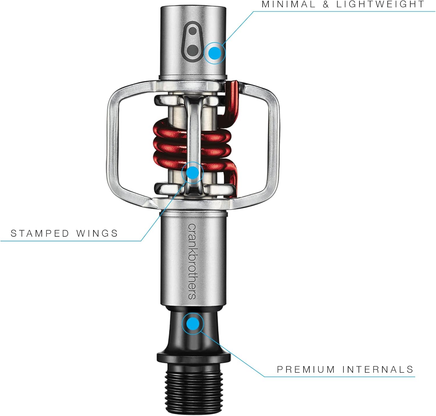 Crankbrothers Eggbeater 11 Titanium Road Bike Pedals, Gold, Lightweight, Unisex Adult