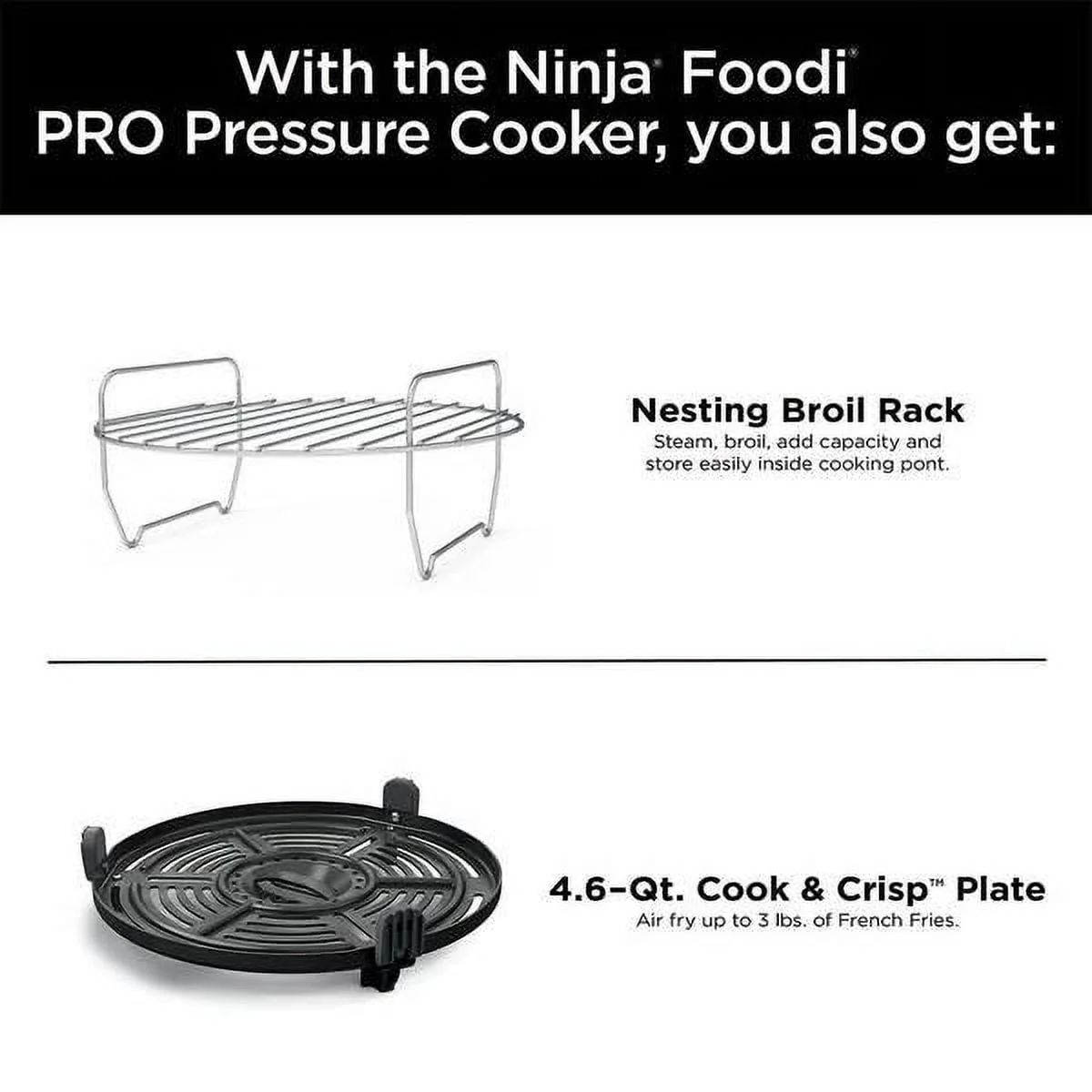 Ninja 6.5 Quart Foodi 11-in-1 Pro Pressure Cooker + Air Fryer