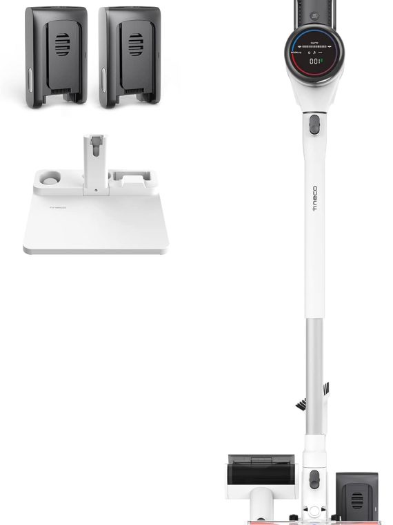 Cordless Vacuum Cleaner, Smart Stick Handheld Vacuum Strong Suction & Lightweight, Cordless Handheld Vacuum Deep Clean Hair, Hard Floor, Carpet, Car (Pure ONE S11 Grey)