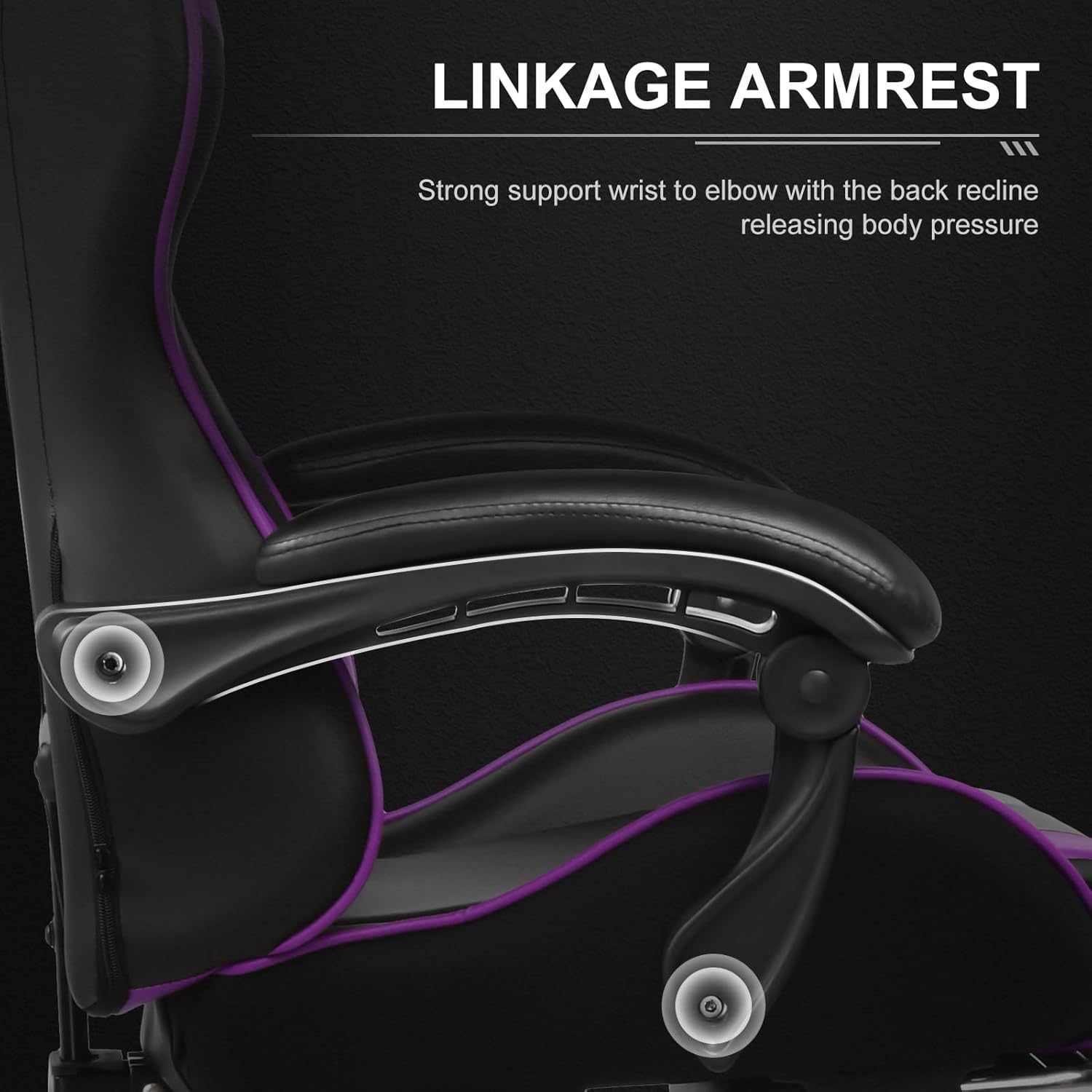 GTPLAYER Gaming Chair, Computer Chair with Footrest and Lumbar Support, Height Adjustable Game Chair with 360  -Swivel Seat and Headrest and for Office or Gaming (White)