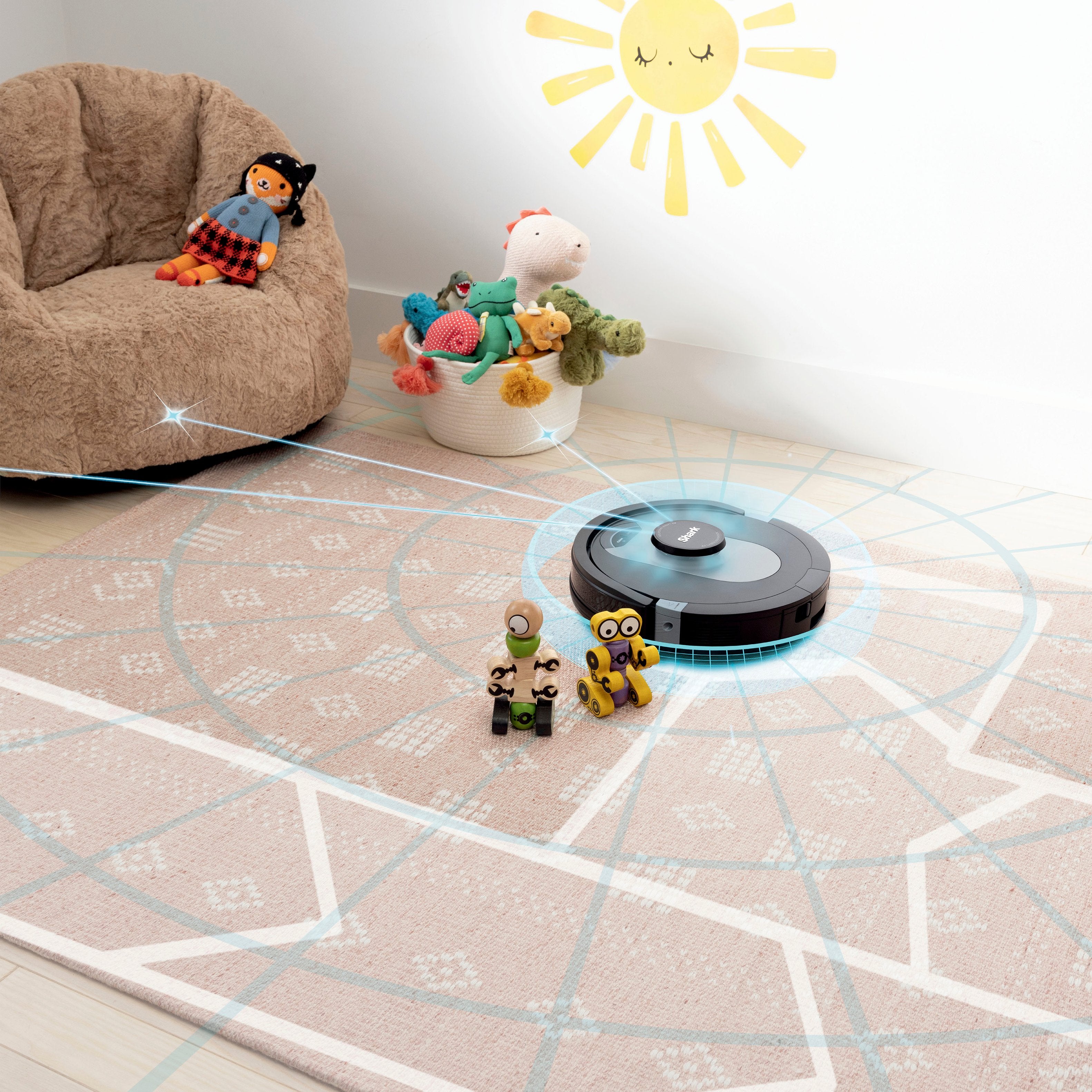 Shark – AI Ultra Robot Vacuum with Matrix Clean, Home Mapping, HEPA Bagless Self Empty Base, WiFI Connected – Black