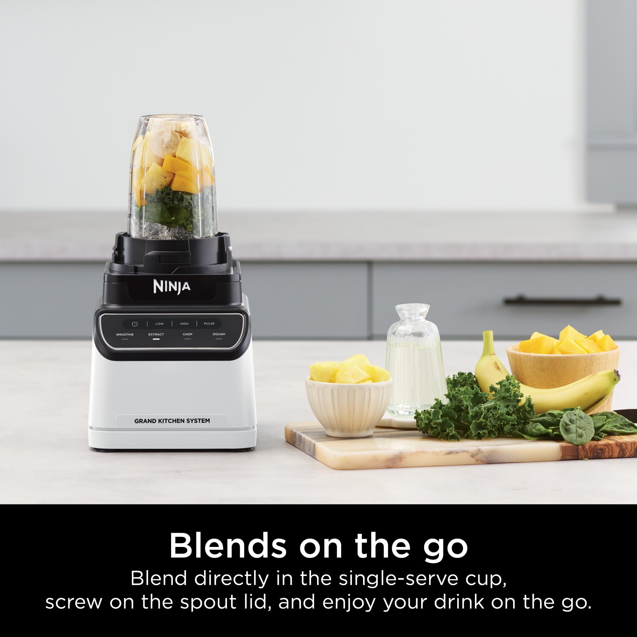 Ninja Grand Kitchen System 1200 Watts, Blender, 4 Preset Auto-iQ Programs