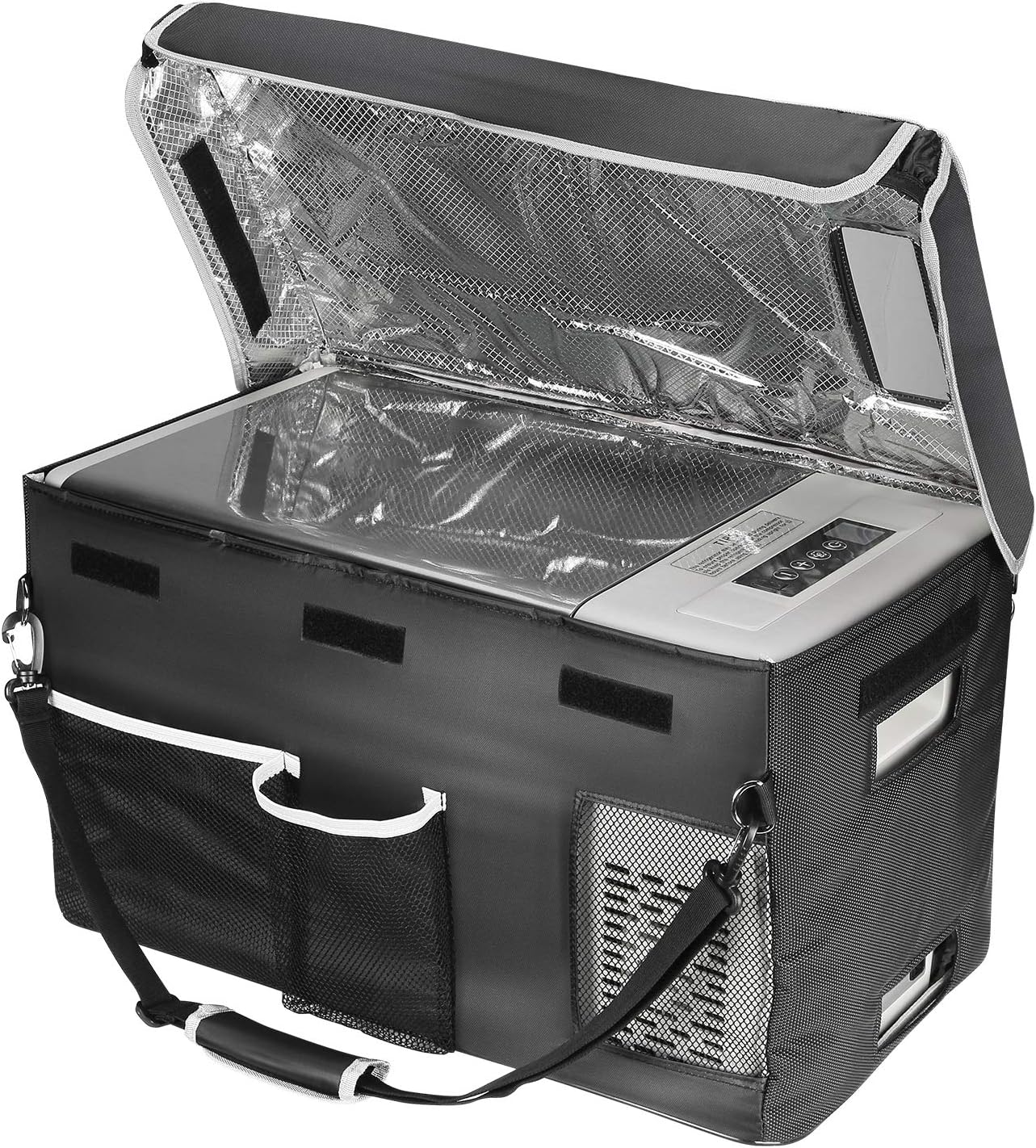 12 Volt Refrigerator 12V Car Fridge 30 Quart Portable Freezer Compressor Cooler -7�H~50�H Compressor Freezer, 12/24V DC 110~240 Volt AC, for Truck RV SU