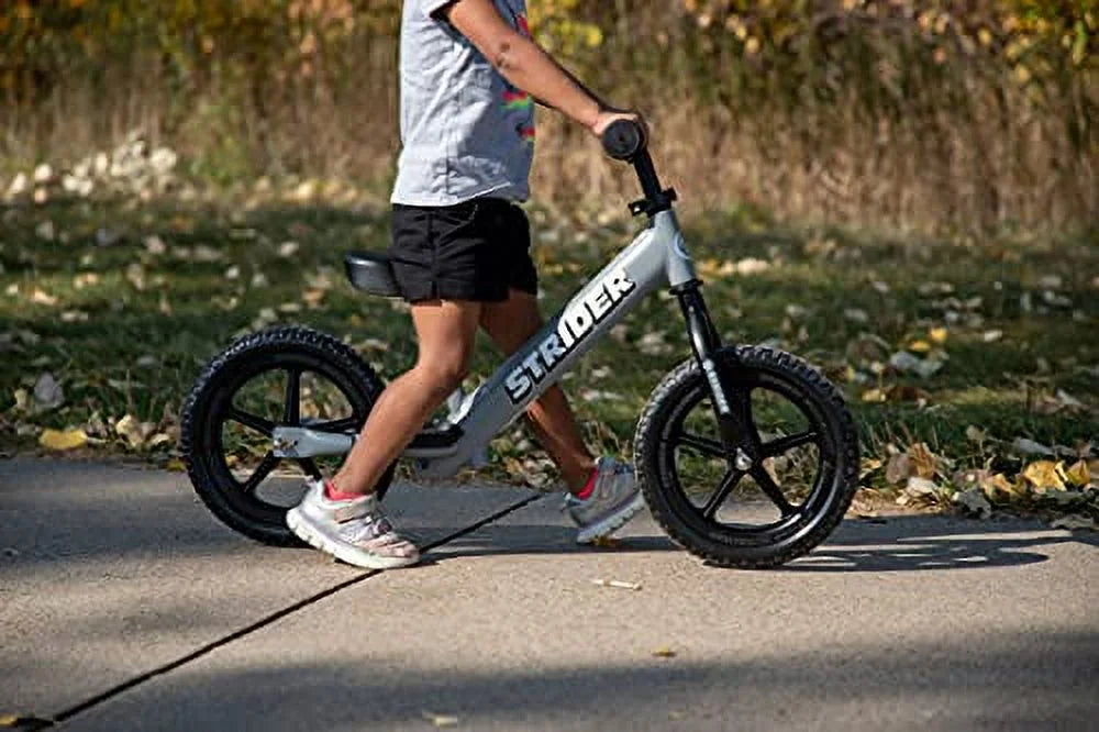 Strider – 12 Sport Balance Bike, Ages 18 Months to 5 Years – Matte Gray