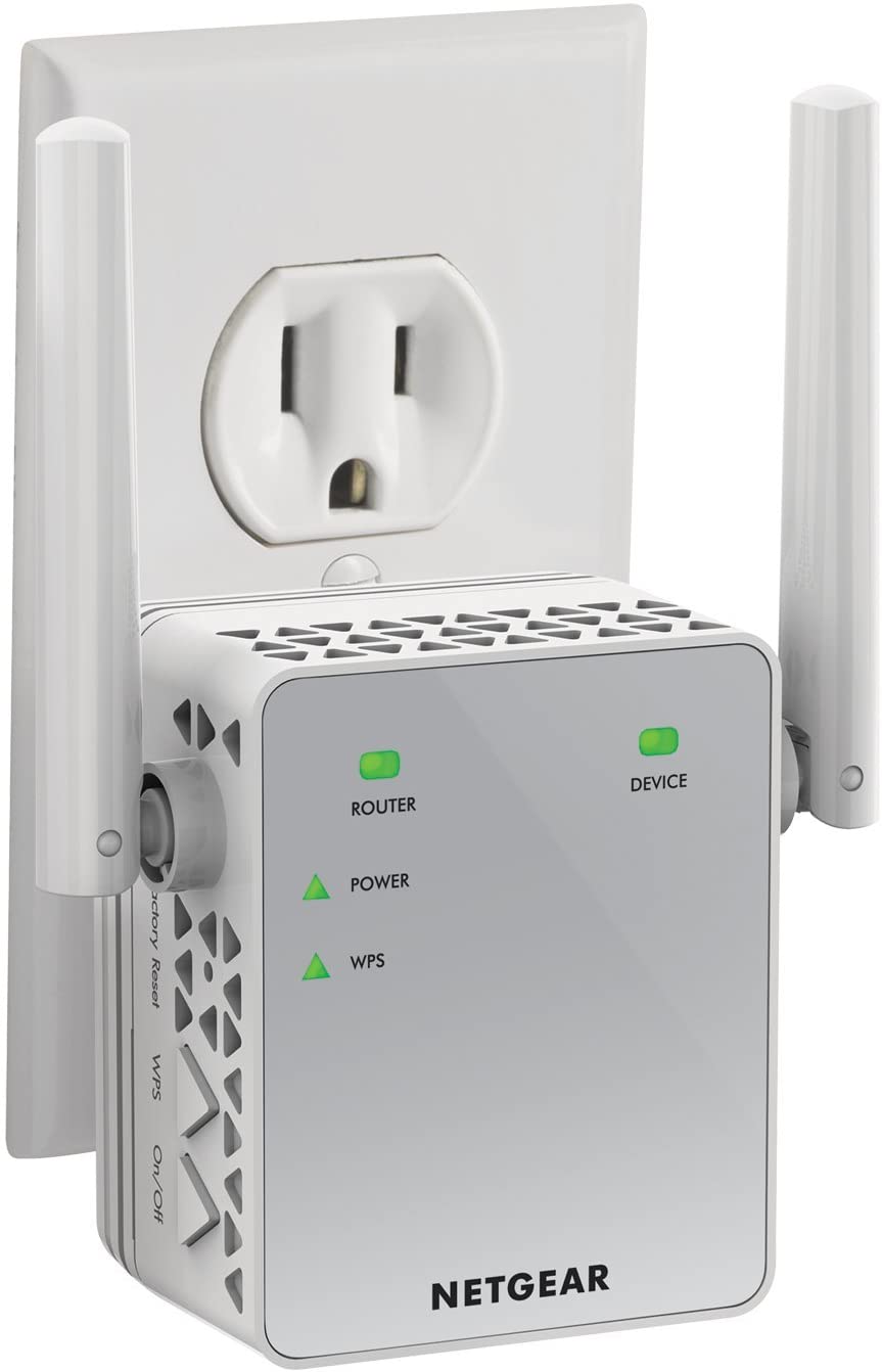 NETGEAR Wi-Fi Range Extender EX6120 - Coverage Up to 1500 Sq Ft and 25 Devices with AC1200 Dual Band Wireless Signal Booster & Repeater (Up to 1200Mbps Speed)