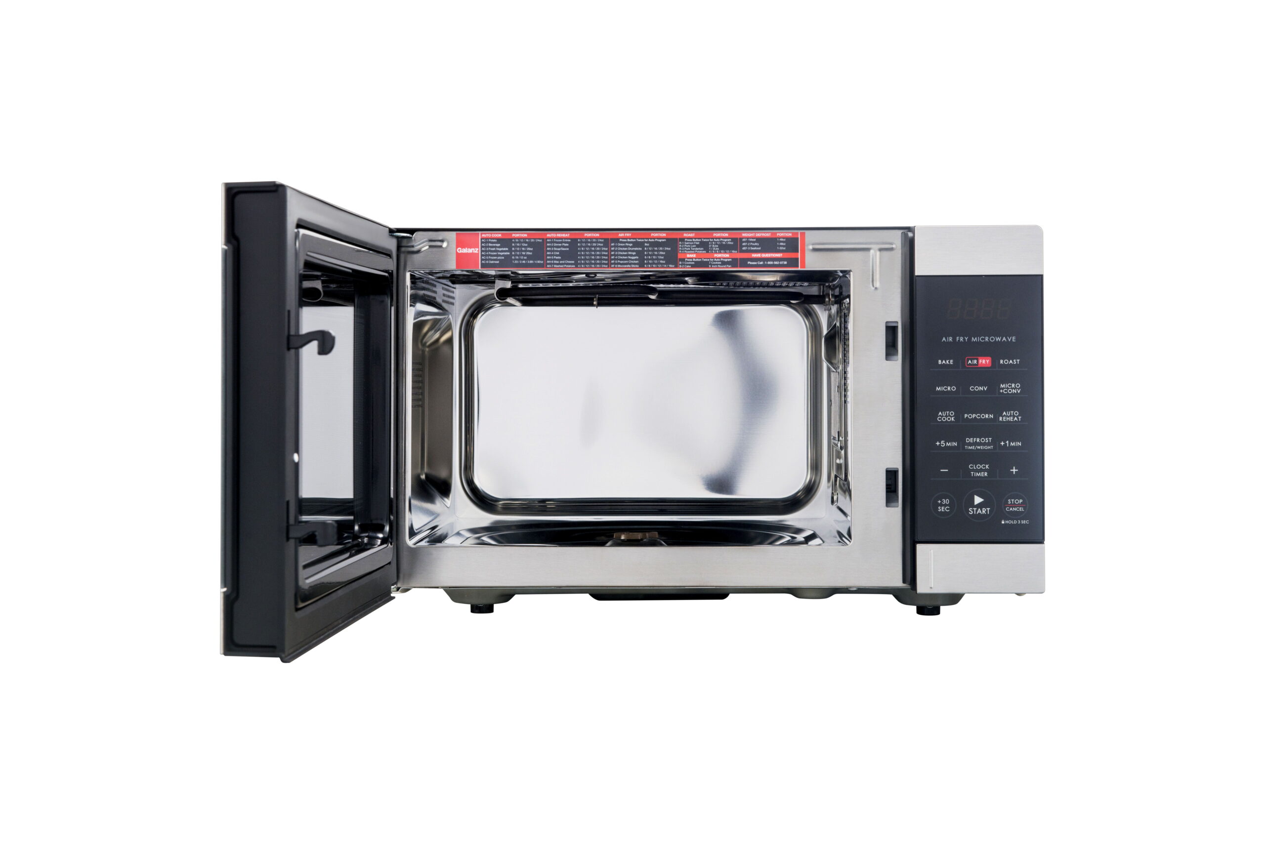 0.9 cu. ft. Air Fry Countertop Microwave, 900 Watts, Stainless Steel