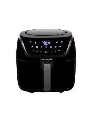 Gourmia 6-Qt Digital Window Air Fryer with 12 Presets & Guided Cooking Black