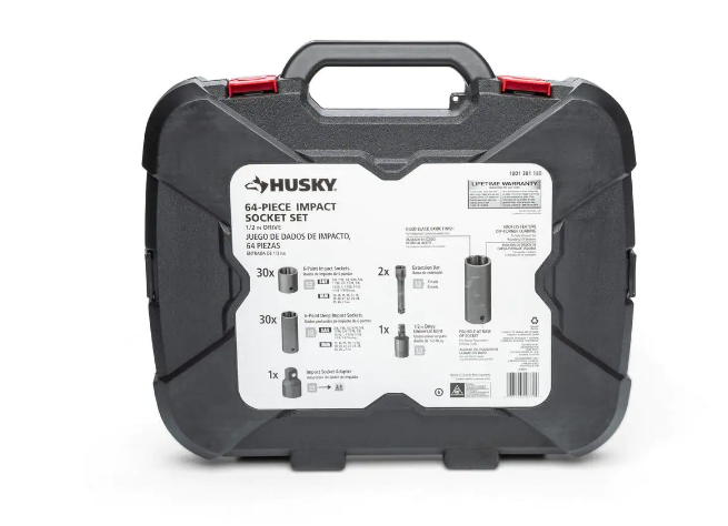 1/2 in. Drive SAE/Metric Impact Socket Set (64-Piece)