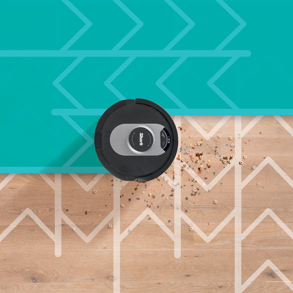 Super robotic vacuum cleaner, 30-day capacity bagless self-empty base, WiFi, Alexa compatible, black/silver