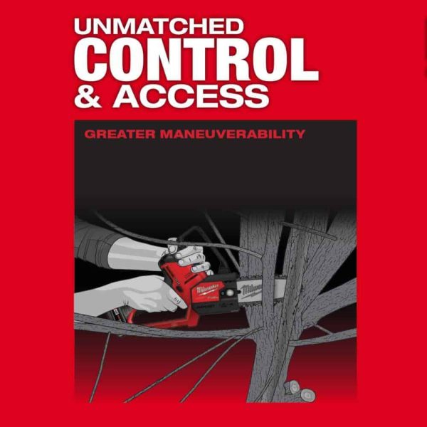 2527-21-48-11-2460 M12 FUEL 12V Lithium-Ion Brushless Battery 6 in. HATCHET Chainsaw Kit with 6.0 Ah and 4.0 Ah Battery, Charger