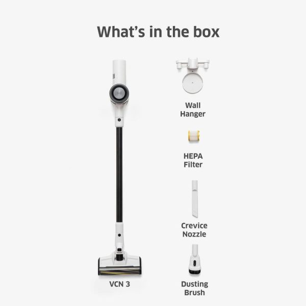 1.012-910.0 VCN 3 Bagless, Cordless Vacuum Cleaner Lightweight Stick Vacuum + Handheld Vacuum, 3-Speed Power Control, HEPA Filter