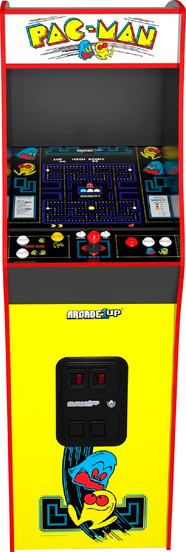 Arcade1Up - PAC-MAN Deluxe Arcade Machine - Yellow