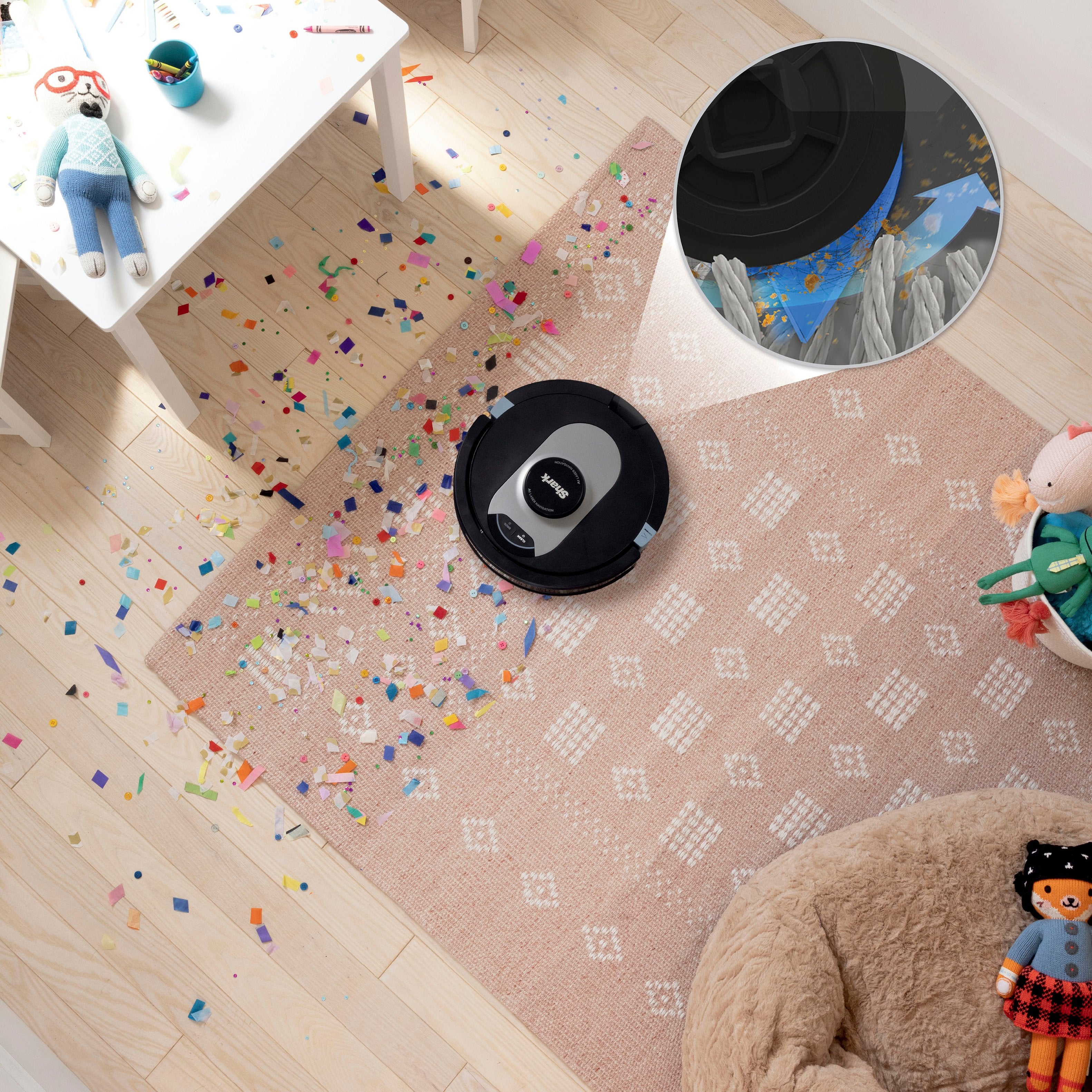 Shark – AI Ultra Robot Vacuum with Matrix Clean, Home Mapping, HEPA Bagless Self Empty Base, WiFI Connected – Black