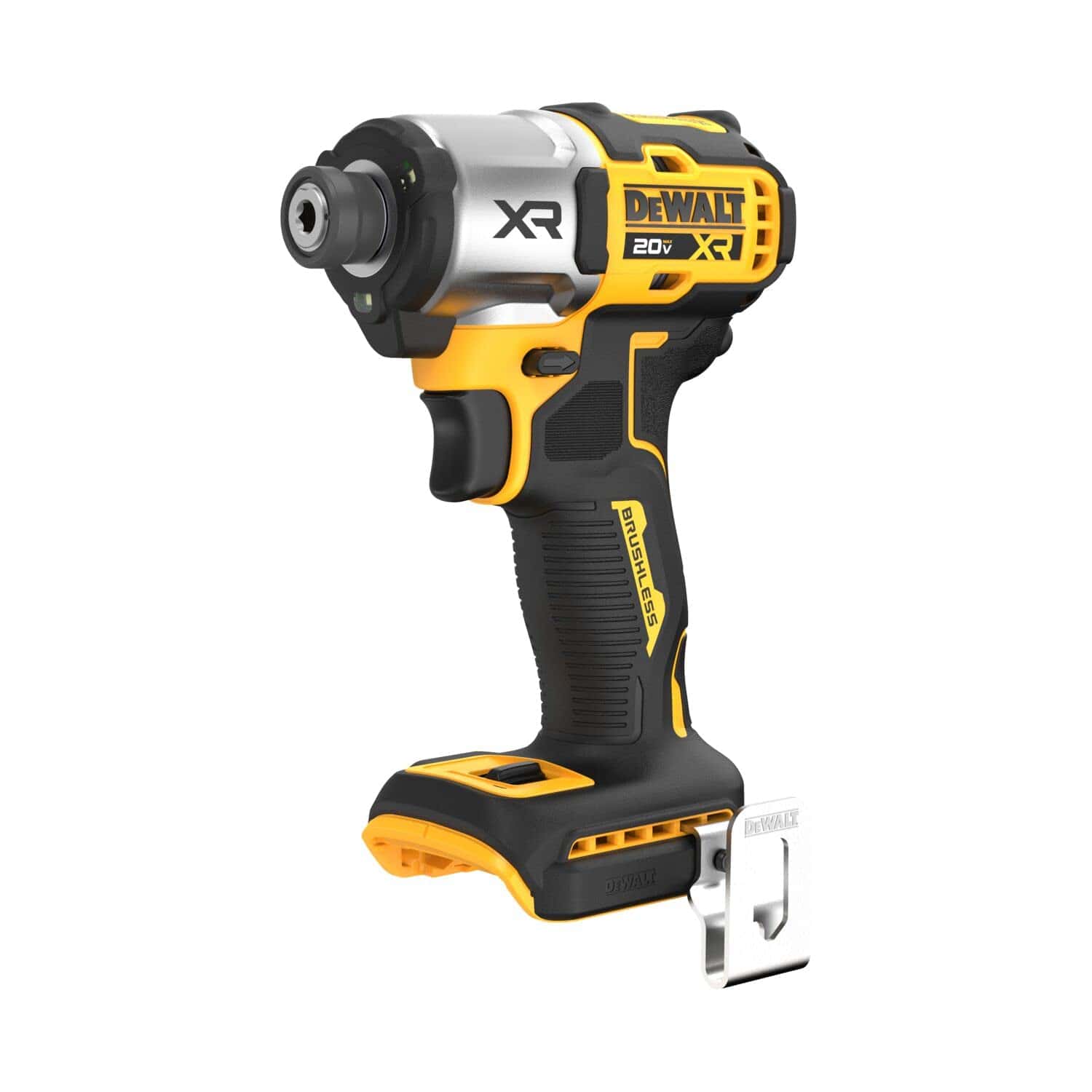 20V MAX XR Impact Driver, Brushless, 1/4 , 3-Speed, Bare Tool Only (DCF845B), Yellow, Black