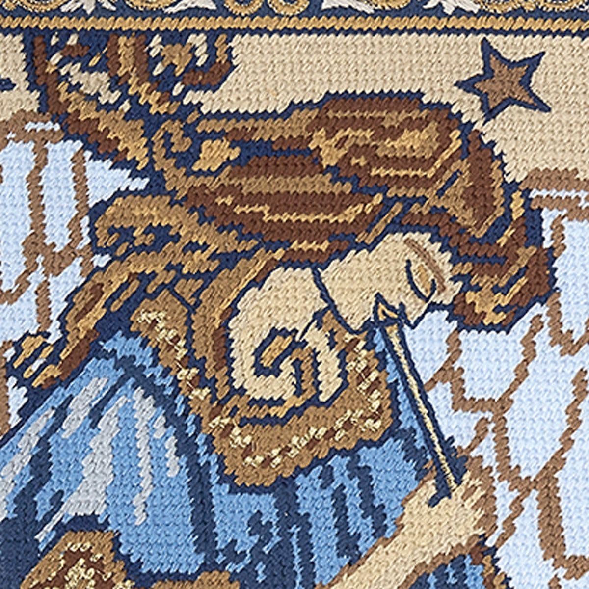 Lillian Vernon Personalized Needlepoint Reindeer Stocking - Heirloom Christmas Stocking, 100% Wool, 9.5” W x 17” L