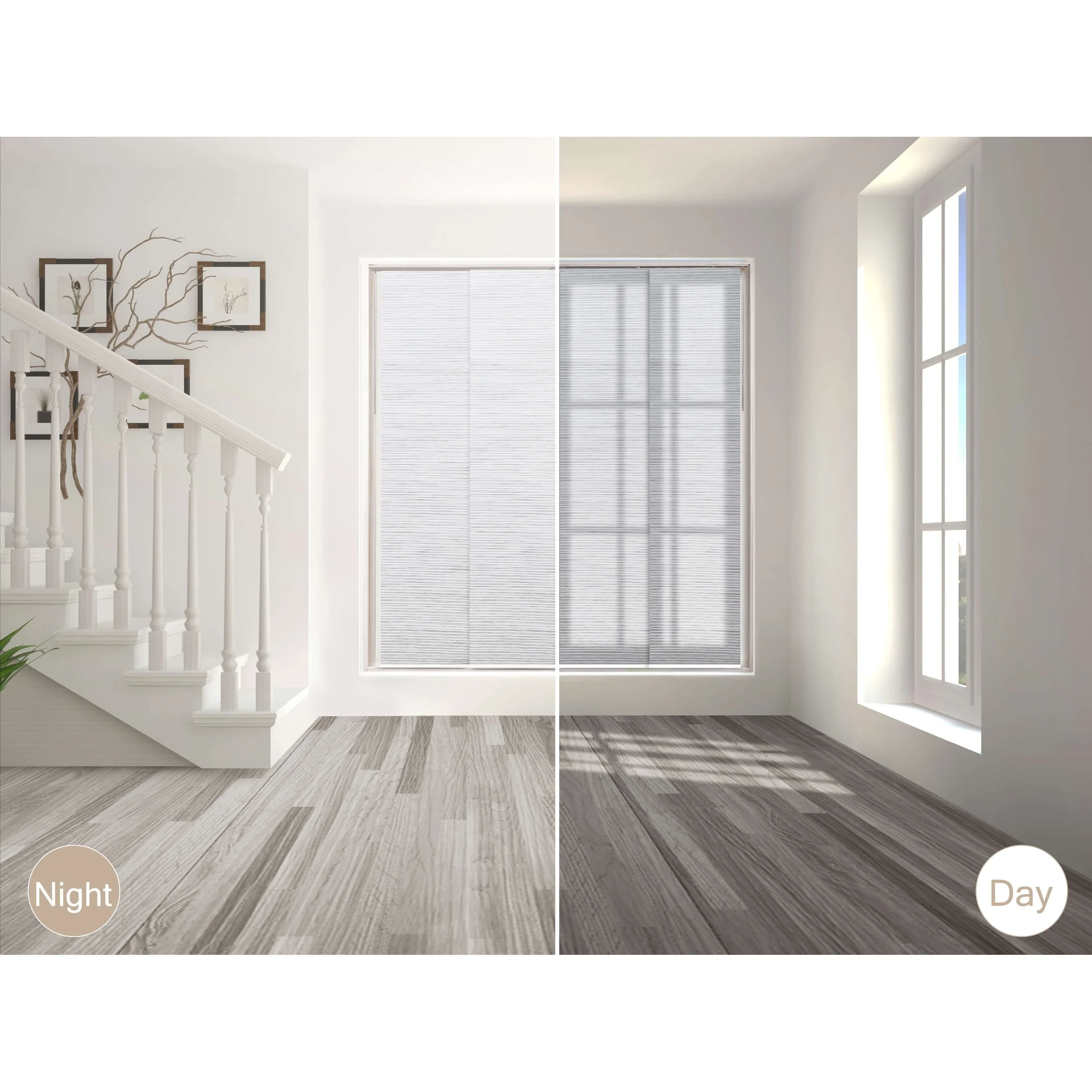 GoDear Design Adjustable Sliding Panel Track Blinds, Vertical Blinds, Classic, 45.8