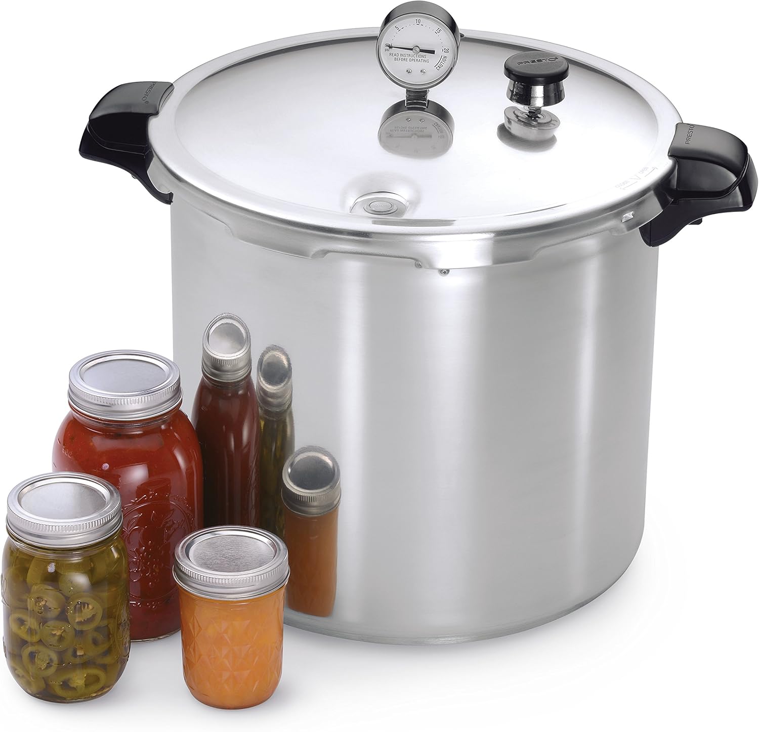 Presto 12-Quart Programmable Electric Pressure Canner, Stainless Steel, Black Finish