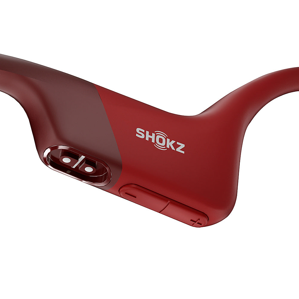 Shokz - OpenRun Bone Conduction Open-Ear Endurance Headphones - Red