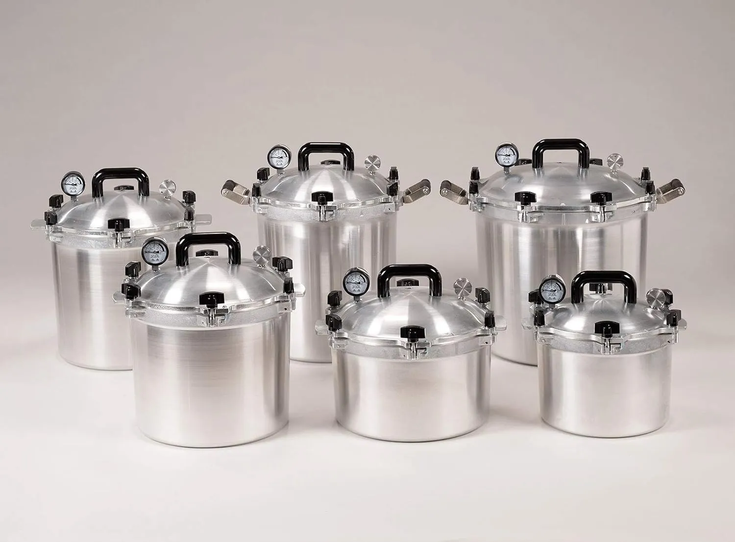 All American 1930 21.5qt Pressure Cooker & Canner, Aluminum, Metal-to-Metal Seal, Gas & Electric Compatible, Made in USA