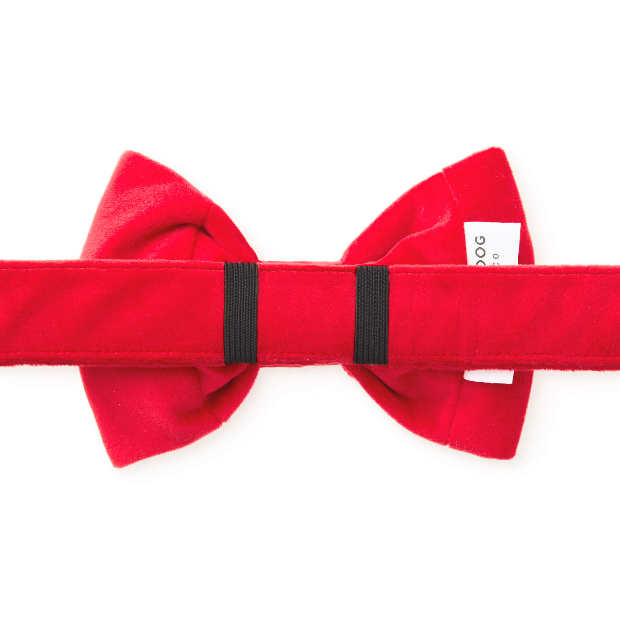 Cranberry Velvet Bow Tie Collar