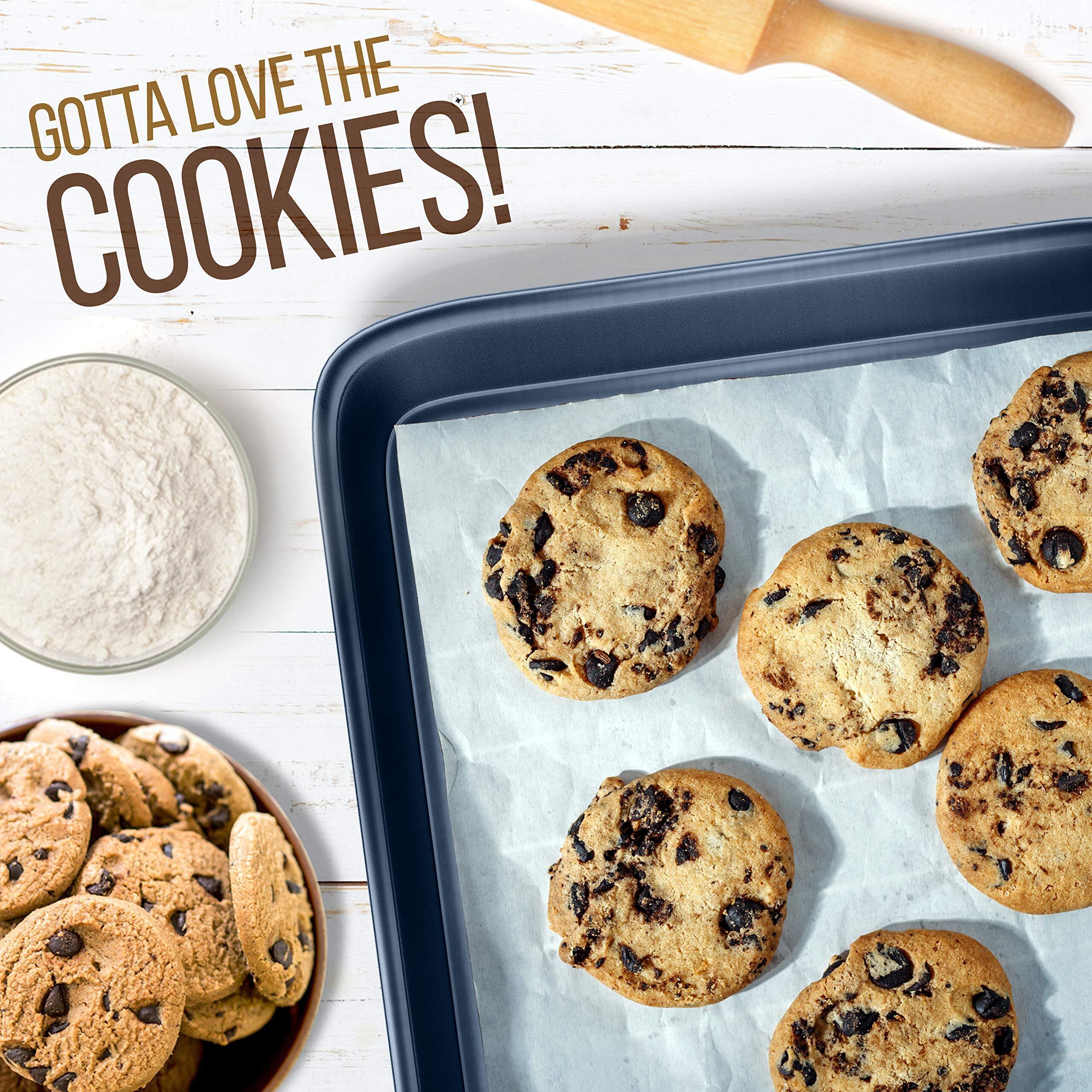 Navy 20-Piece Nonstick Cookware & Bakeware Set with Utensils – PTFE/PFOA/PFOS-Free, Induction Ready