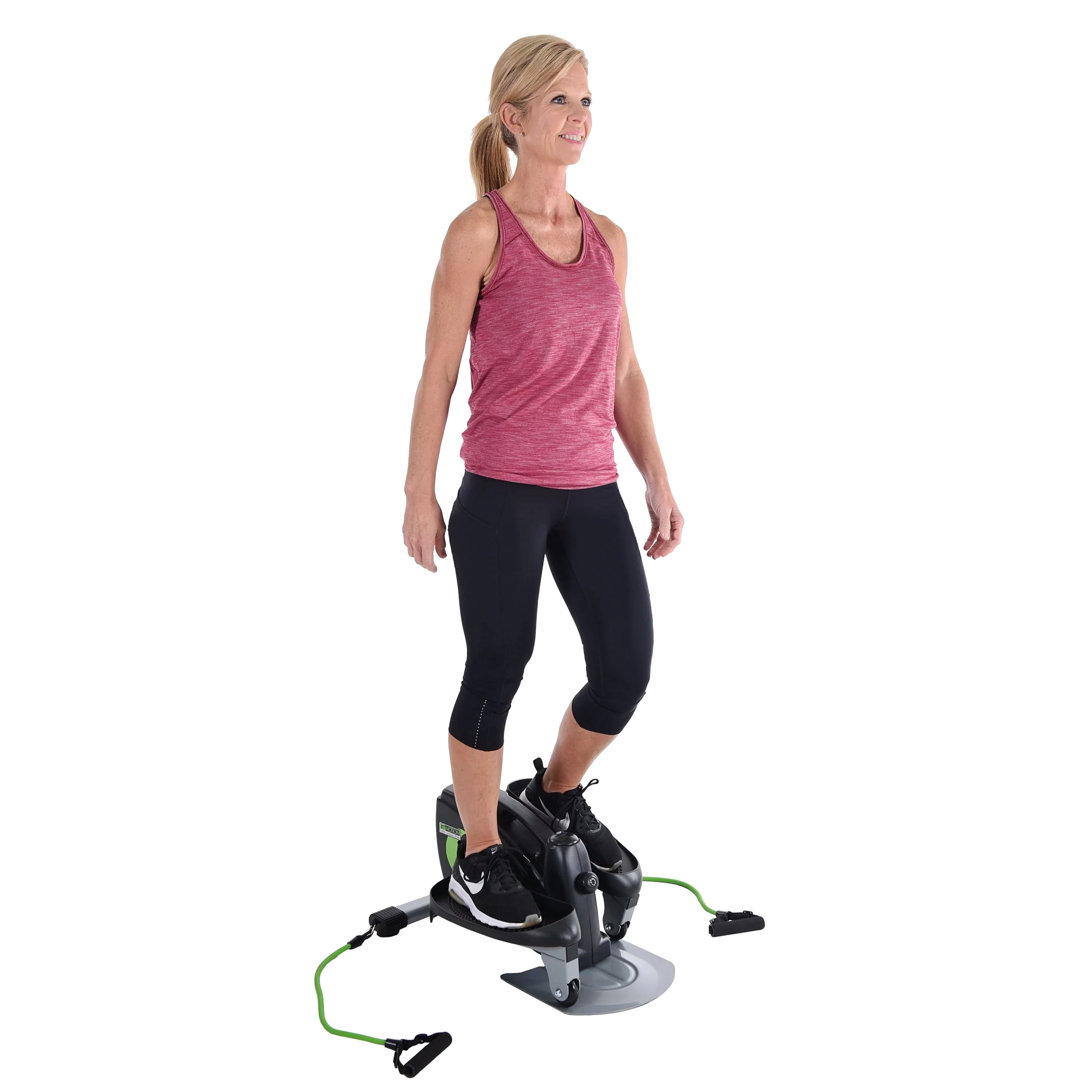 Stamina In Motion Compact Elliptical Strider with Resistance Tubes, 250 lb. Weight Limit