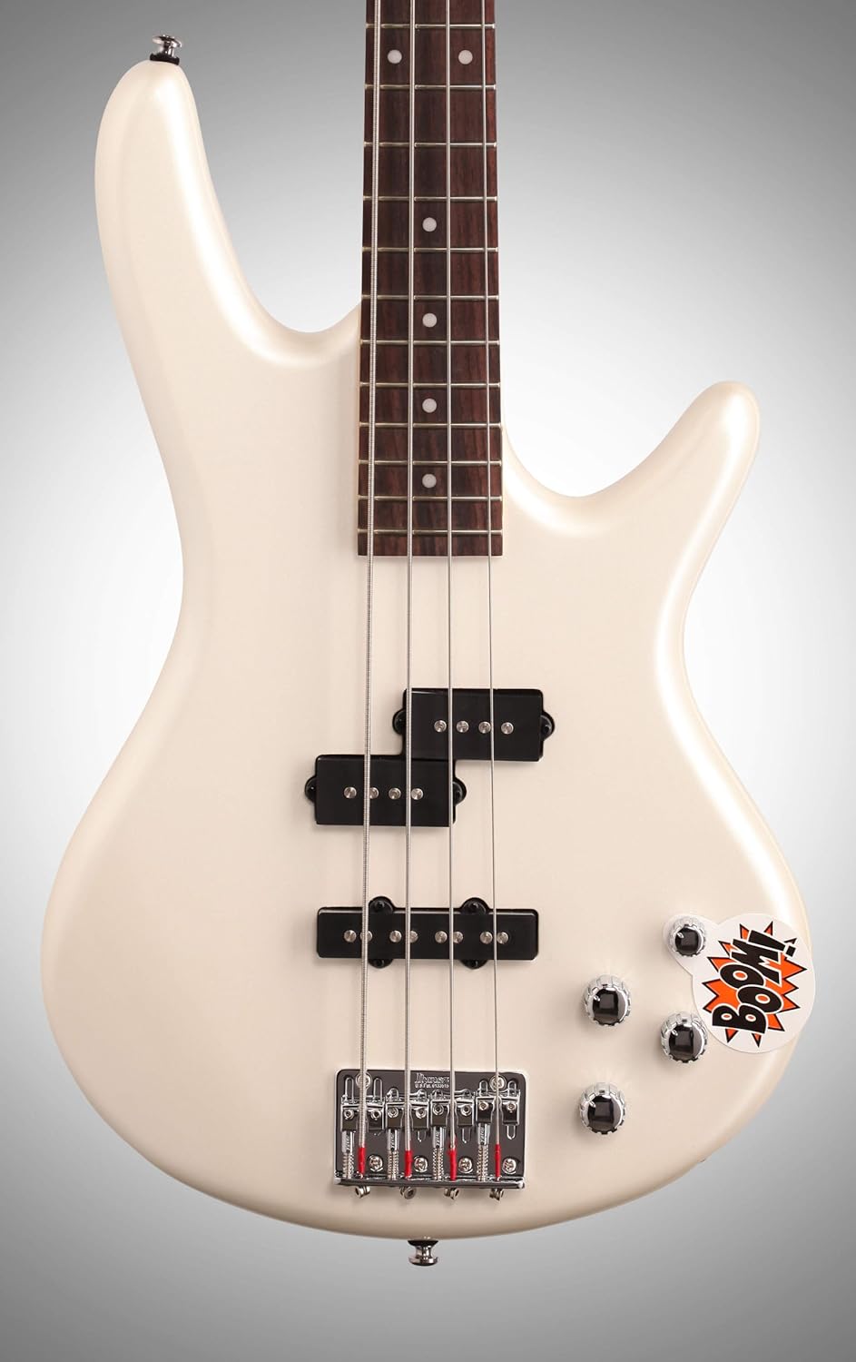 Ibanez GSR200 4-String Electric Bass Guitar, Pearl White, Right Handed, Basswood Body, Rosewood Fretboard