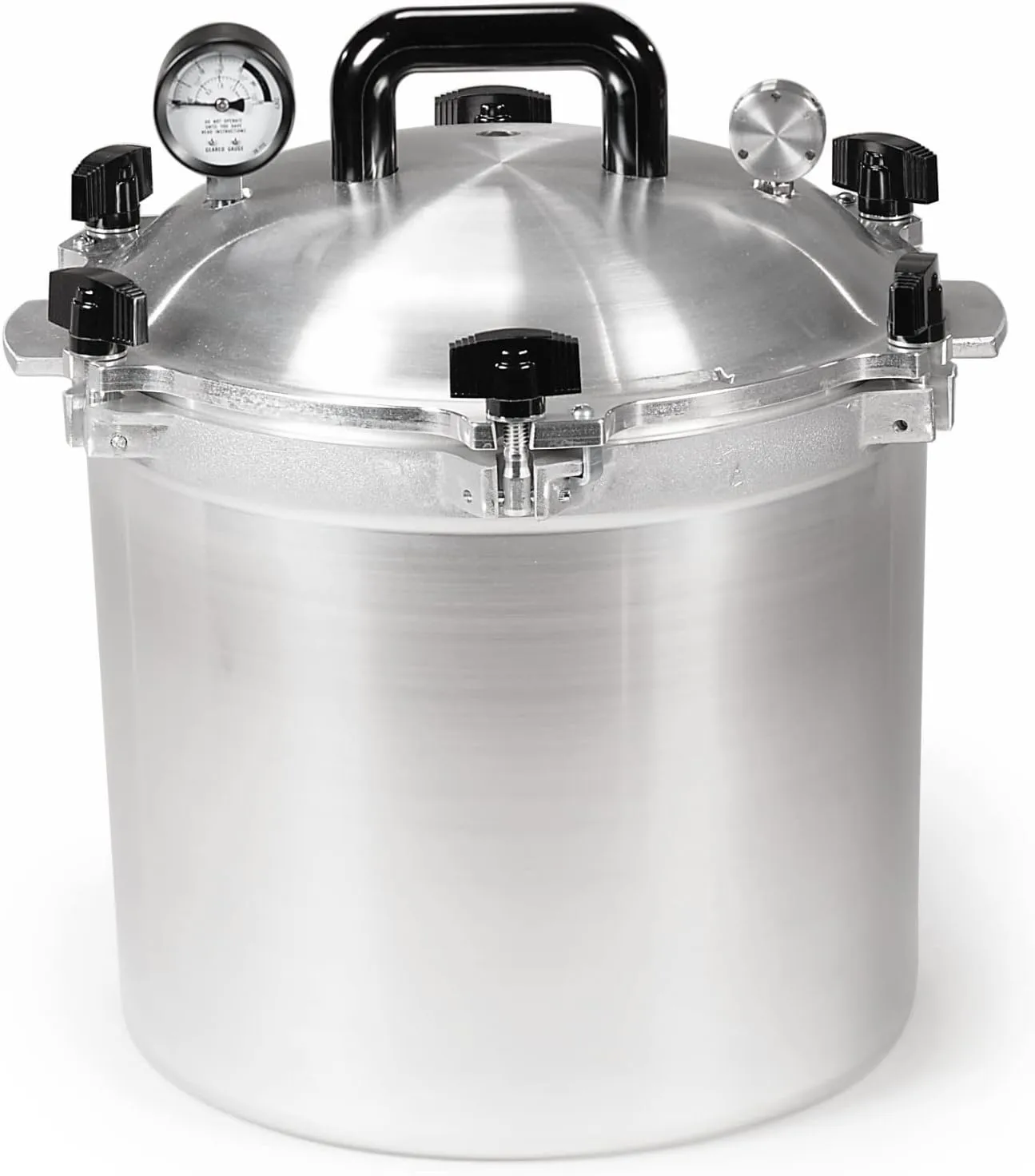 All American 1930 21.5qt Pressure Cooker & Canner, Aluminum, Metal-to-Metal Seal, Gas & Electric Compatible, Made in USA