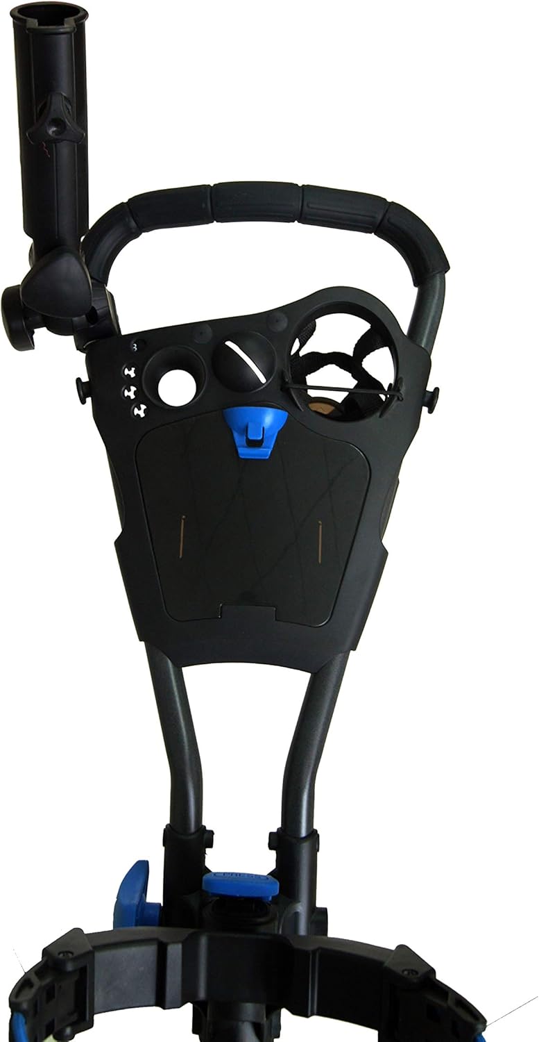 360 Swivel 3 Wheel Push Pull Golf Cart with 360 Rotating Front Wheel, One Second to Open and Close Folding Cart, Collapsible Cart