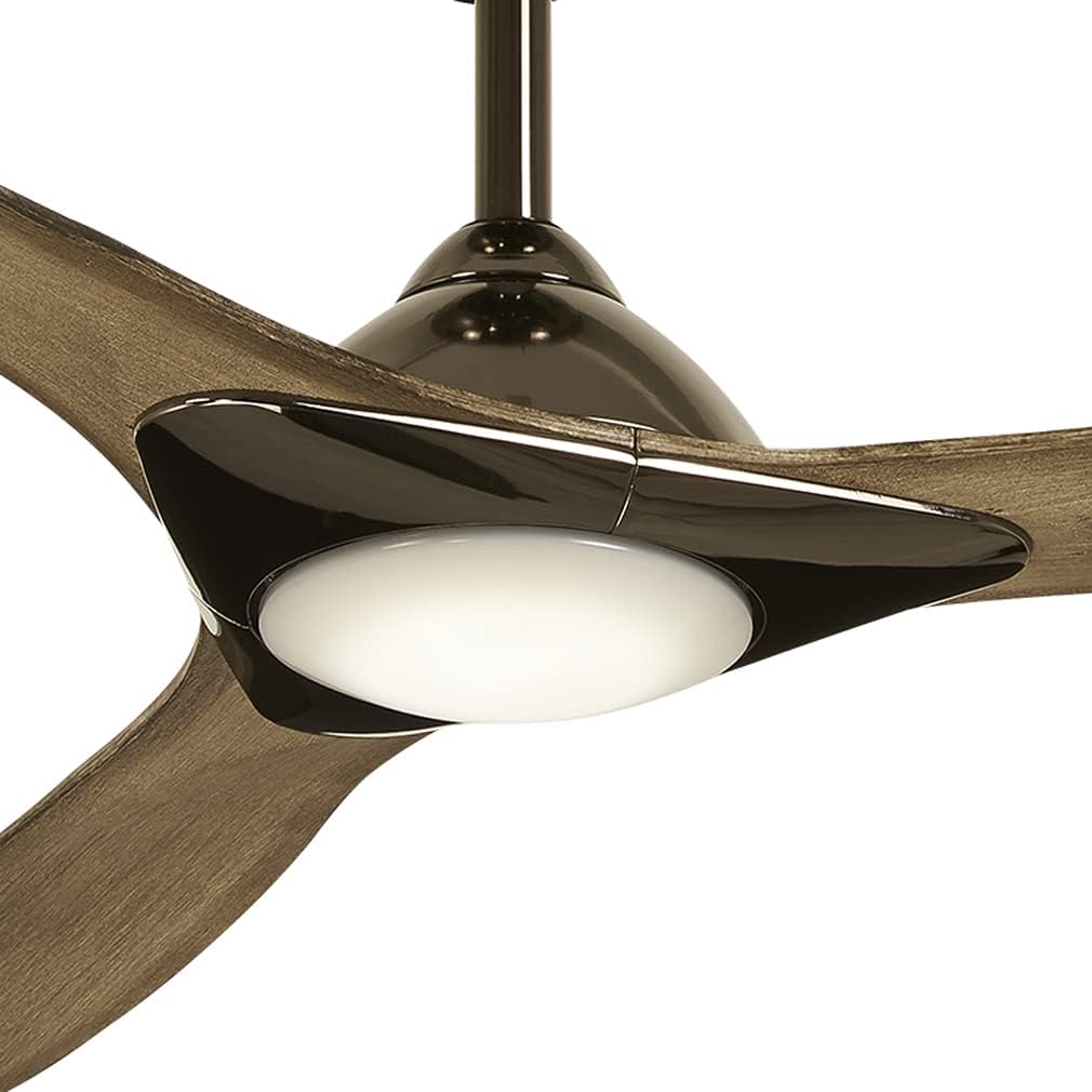 Minka-Aire Sleek 60′′ Ceiling Fan, Soft Brass/White, LED, Smart Remote/App Control, Energy Star Certified