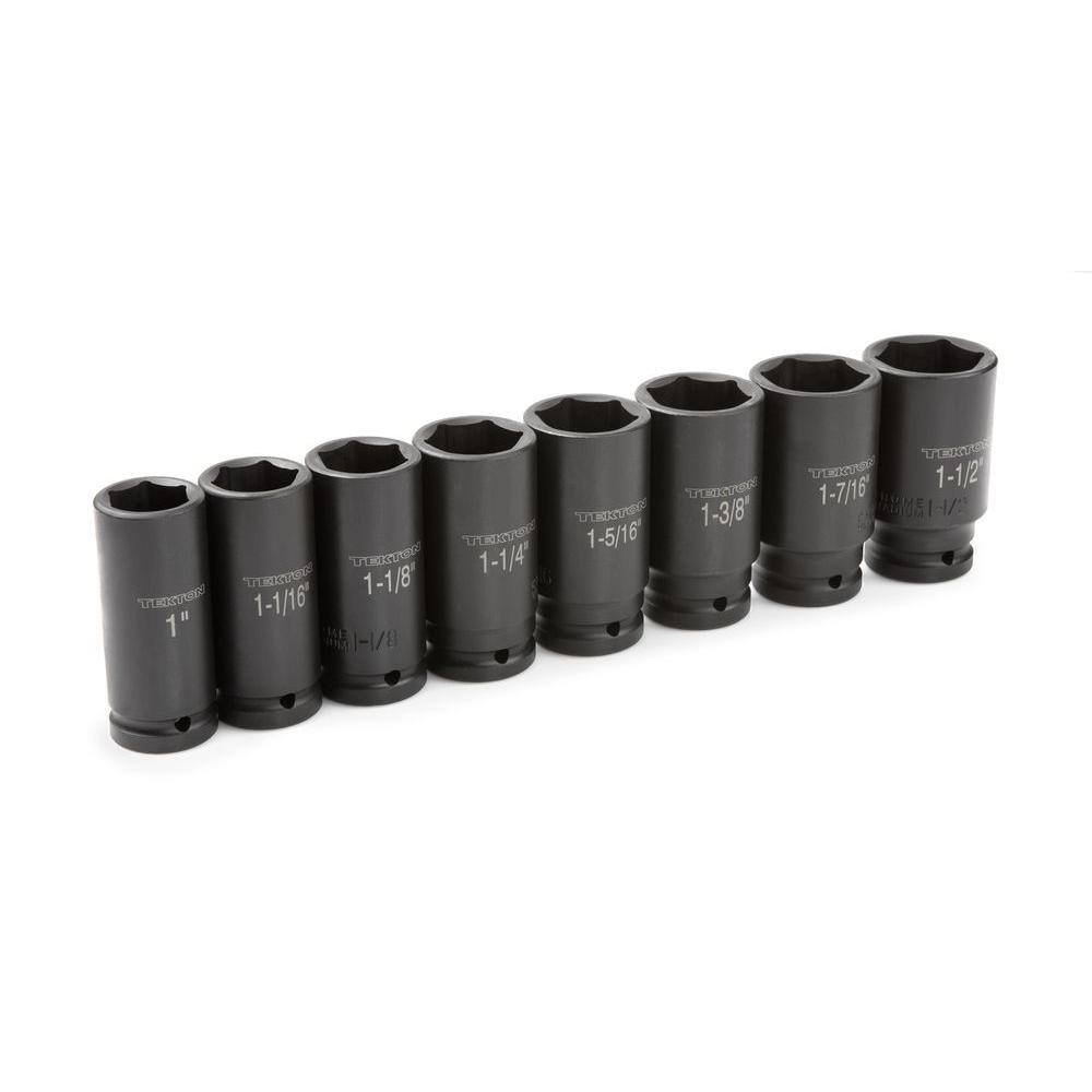 4891 3/4 in. Drive 1   1-1/2 in. 6-Point Deep Impact Socket Set